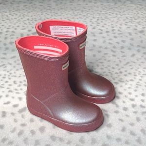 Hunter First Classic Supernova Glitter Rain Boot